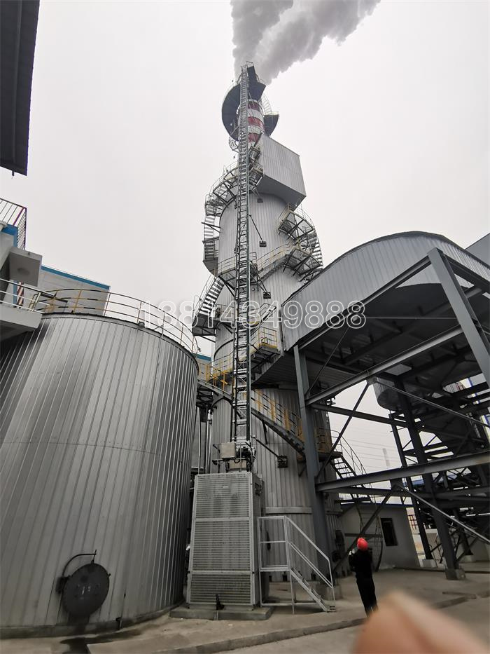 脱硫塔吸�收塔安装升降机施工